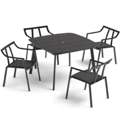 Oxford Garden Markoe Aluminum 4 Seat Dining Set - July 4th Sale - Good 'til The 8th! -Patio Furniture Store 6164 PC.C edited 27476.1667253722