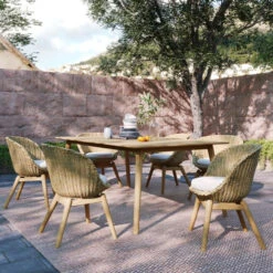 Oxford Garden Tulle Wicker & Teak 6 Seat Dining Set - July 4th Sale - Good 'til The 8th! 7 Oxford Garden Tulle Wicker & Teak 6 Seat Dining Set - July 4th Sale - Good 'til The 8th! -Patio Furniture Store 6176 App edited 69403.1677791080