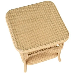 Lloyd Flanders Universal Loom 21" Square Side Table 15 Lloyd Flanders Universal Loom 21" Square Side Table -Patio Furniture Store 66143 detail edited 97676.1698862354