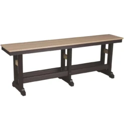 Berlin Gardens Resin 6 Seat Bristol Hammered Top Dining Set -Patio Furniture Store 66 Dining Bench Edited 82972.1695053405