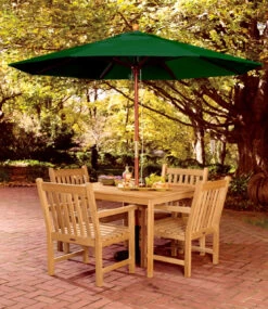 Oxford Garden 6' Octagonal Market Umbrella - Wood Pole