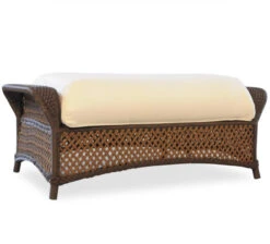Lloyd Flanders Vinyl Wicker Grand Traverse Large Ottoman -Patio Furniture Store 71327036786B edited 31211.1675810958
