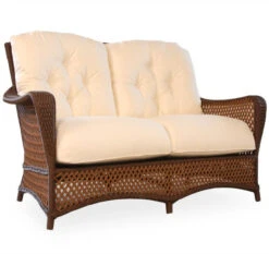 Lloyd Flanders Vinyl Wicker Grand Traverse Loveseat