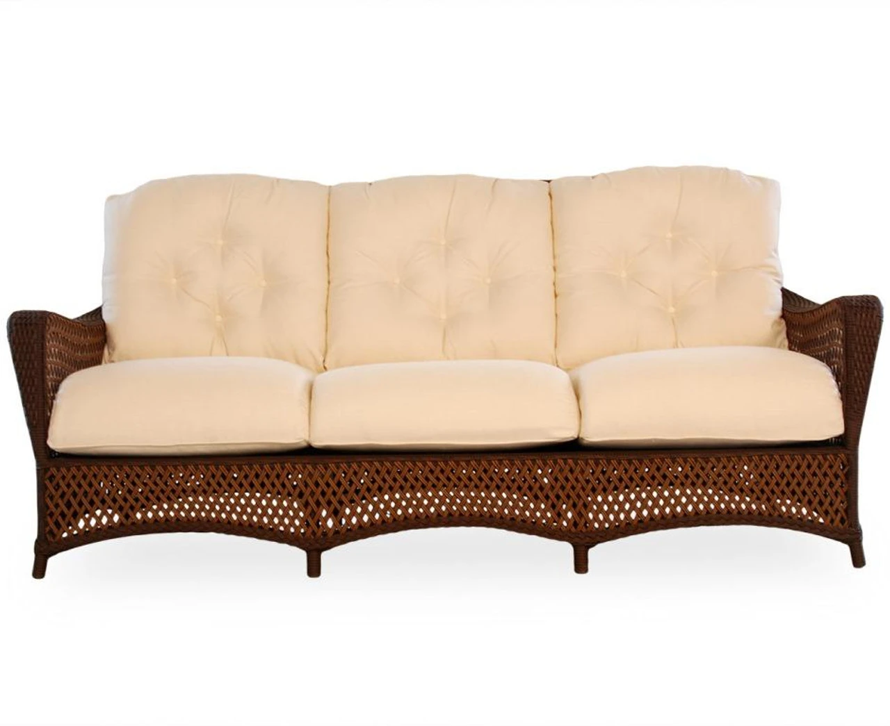 Lloyd Flanders Vinyl Wicker Grand Traverse Sofa 4 Lloyd Flanders Vinyl Wicker Grand Traverse Sofa - Image 4
