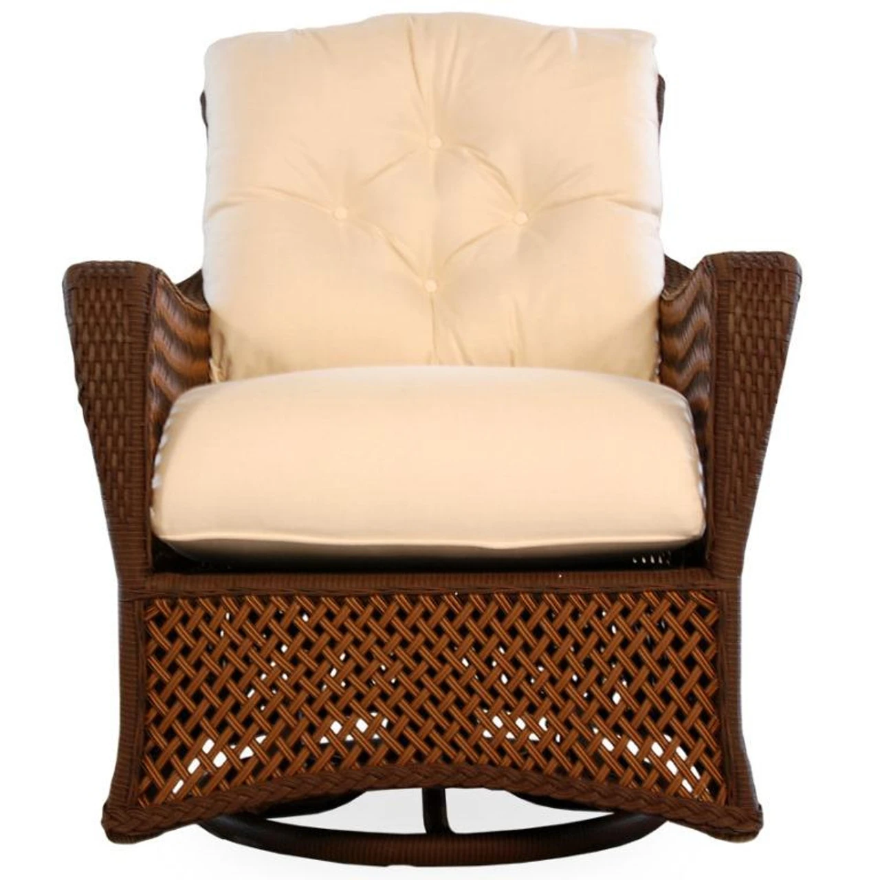 Lloyd Flanders Vinyl Wicker Grand Traverse Swivel Glider Lounge Chair 5 Lloyd Flanders Vinyl Wicker Grand Traverse Swivel Glider Lounge Chair - Image 5