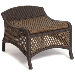 Lloyd Flanders Vinyl Wicker Grand Traverse Ottoman -Patio Furniture Store 71917036A edited 57625.1675811429