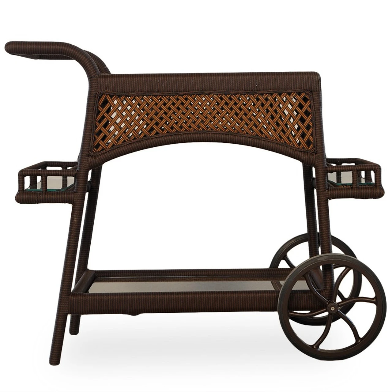 Lloyd Flanders Vinyl Wicker Grand Traverse Bar Cart 1 Lloyd Flanders Vinyl Wicker Grand Traverse Bar Cart