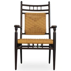 Lloyd Flanders Vinyl Wicker Low Country Woven Dining Armchair -Patio Furniture Store 77001067 edited 45160.1675278827