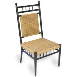 Lloyd Flanders Vinyl Wicker Low Country Woven Dining Side Chair -Patio Furniture Store 77007067A edited 44612.1675278866