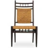 Lloyd Flanders Vinyl Wicker Low Country Woven Dining Side Chair