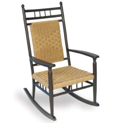 Lloyd Flanders Vinyl Wicker Low Country Woven Porch Rocker