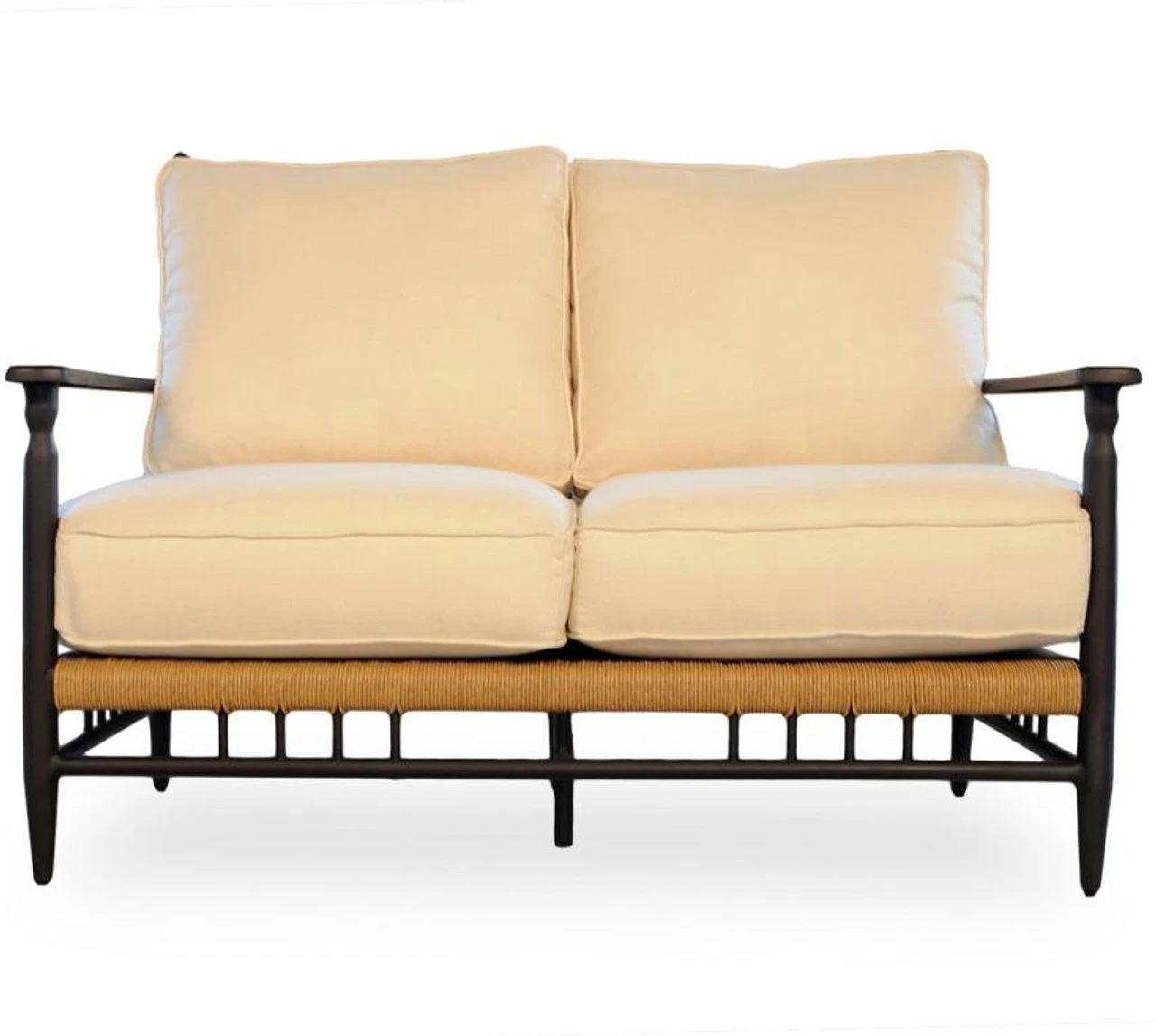 Lloyd Flanders Vinyl Wicker Low Country Loveseat 2 Lloyd Flanders Vinyl Wicker Low Country Loveseat - Image 2