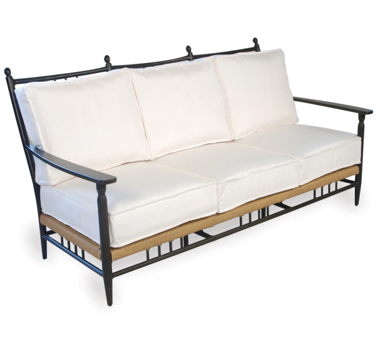 Lloyd Flanders Wicker Low Country Sofa Patio Lounge Set 6 Lloyd Flanders Wicker Low Country Sofa Patio Lounge Set - Image 6