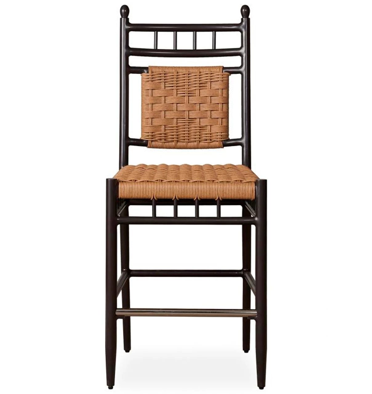 Lloyd Flanders Vinyl Wicker Low Country Woven Armless Bar Stool 1 Lloyd Flanders Vinyl Wicker Low Country Woven Armless Bar Stool