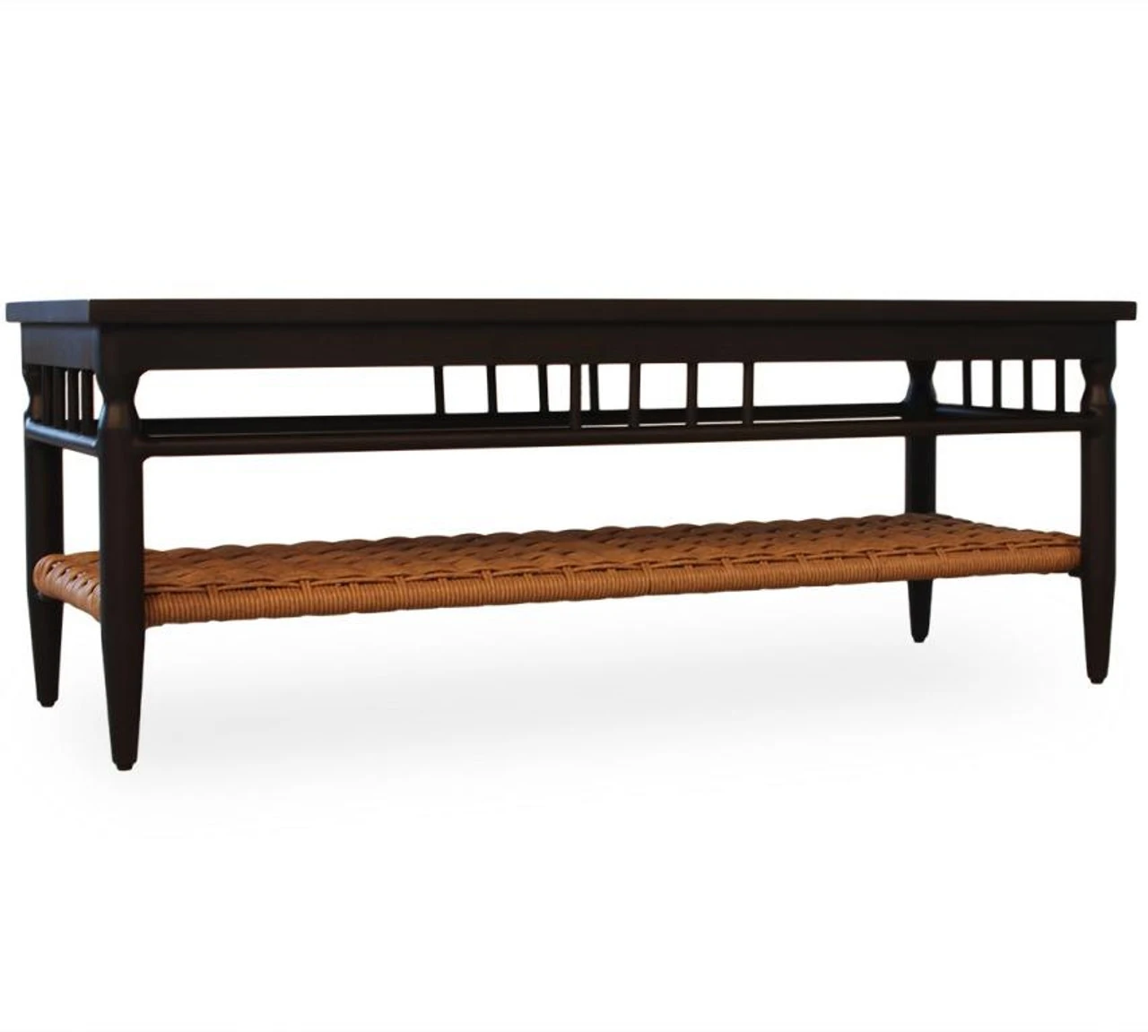 Lloyd Flanders Vinyl Wicker Low Country 49" Rectangular Cocktail Table 3 Lloyd Flanders Vinyl Wicker Low Country 49" Rectangular Cocktail Table - Image 3