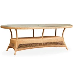 Lloyd Flanders Universal Loom 85" Oval Umbrella Dining Table -Patio Furniture Store 79084A edited 18838.1698946832