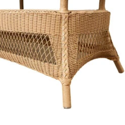 Lloyd Flanders Universal Loom 85" Oval Umbrella Dining Table