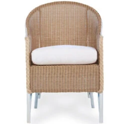 Lloyd Flanders Heirloom Loom Barrel Shaped Dining Armchair