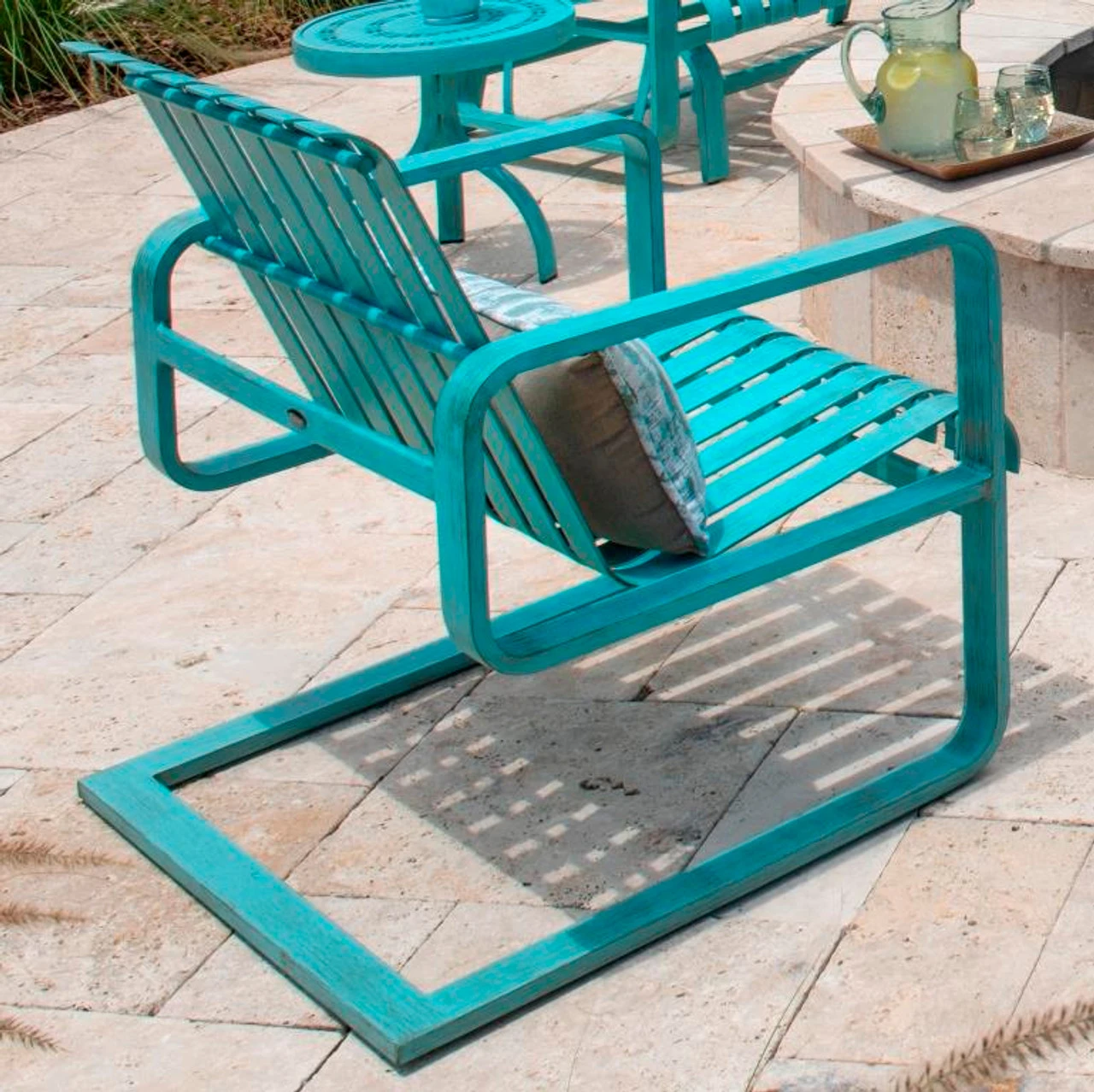 Woodard Aluminum Colfax Spring Lounge Chair 2 Woodard Aluminum Colfax Spring Lounge Chair - Image 2