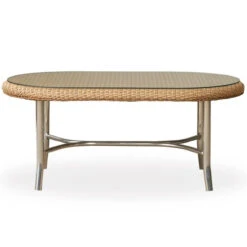 Lloyd Flanders Universal Loom 43" Oval Cocktail Table