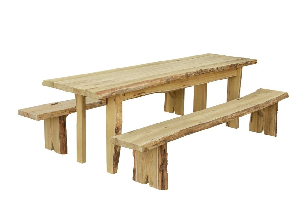 8ft Autumnwood Table Set With 2 Wildwood Benches 5 8ft Autumnwood Table Set With 2 Wildwood Benches - Image 5