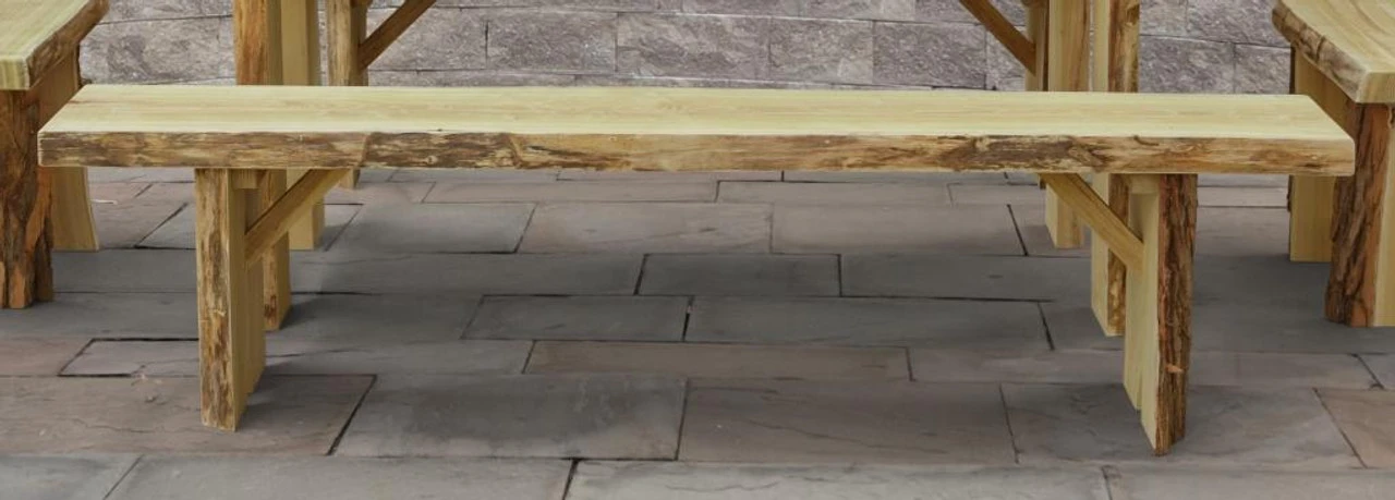 8ft Autumnwood Table Set With 2 Wildwood Benches 6 8ft Autumnwood Table Set With 2 Wildwood Benches - Image 6