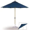 Three Birds 9 Ft Teak Umbrella With Crank Lift And Rotational Tilt