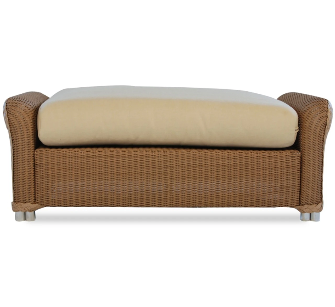 Lloyd Flanders Loom Reflections Large Ottoman With Cushion 2 Lloyd Flanders Loom Reflections Large Ottoman With Cushion - Image 2