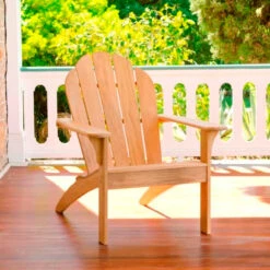 Three Birds Teak Adirondack Chair -Patio Furniture Store AD60N Edited 34802.1672421504