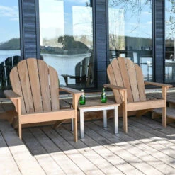Three Birds Adirondack Teak Lounge Set