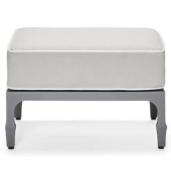 Woodard Aluminum Alberti Ottoman By Alexa Hampton