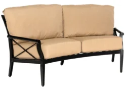 Woodard Aluminum Andover Crescent Love Seat -Patio Furniture Store Andover 510463 92 edited 77791.1702413541