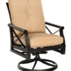Woodard Aluminum Andover Swivel Rocking Dining Arm Chair