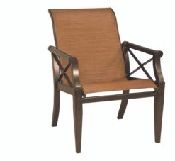 Woodard Aluminum Andover Sling Dining Arm Chair