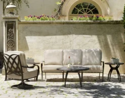 Woodard Apollo Aluminum 5 Pc Lounge Set -Patio Furniture Store Apollo Sofa Lounge Set 96005.1706228353