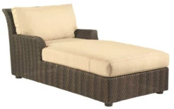 Whitecraft By Woodard Aruba Wicker Chaise Lounge