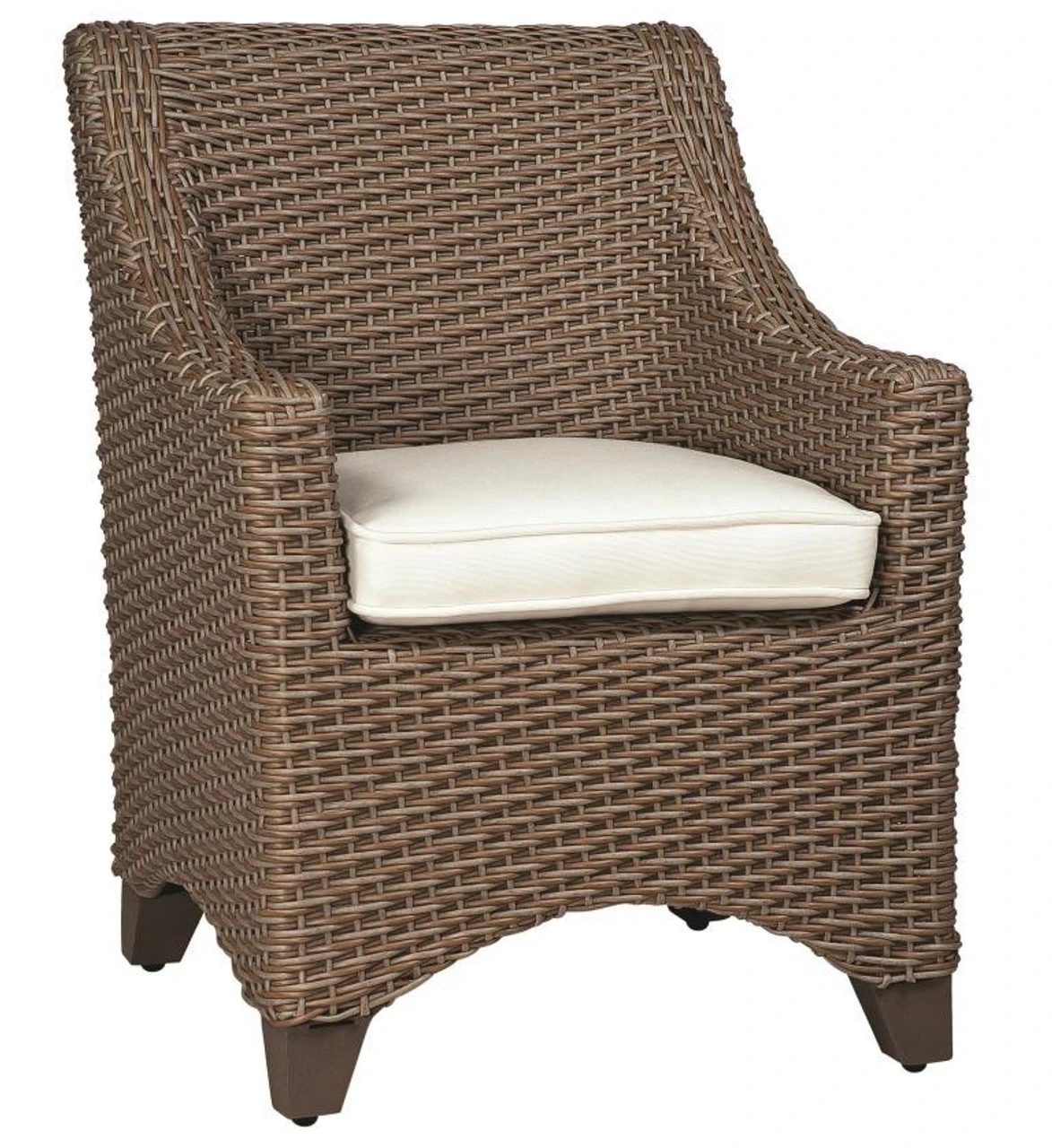 Whitecraft By Woodard Augusta Wicker Dining Arm Chair 2 Whitecraft By Woodard Augusta Wicker Dining Arm Chair - Image 2