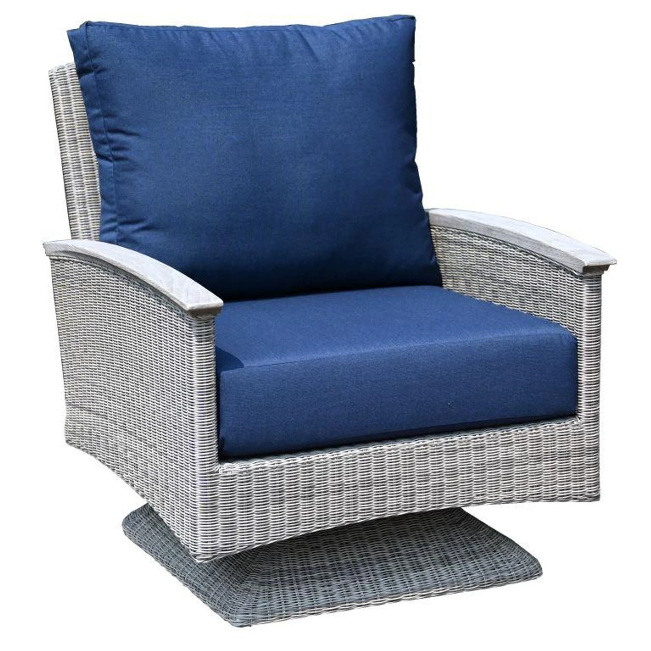 Three Birds Bella Wicker Swivel Rocker 2 Three Birds Bella Wicker Swivel Rocker - Image 2