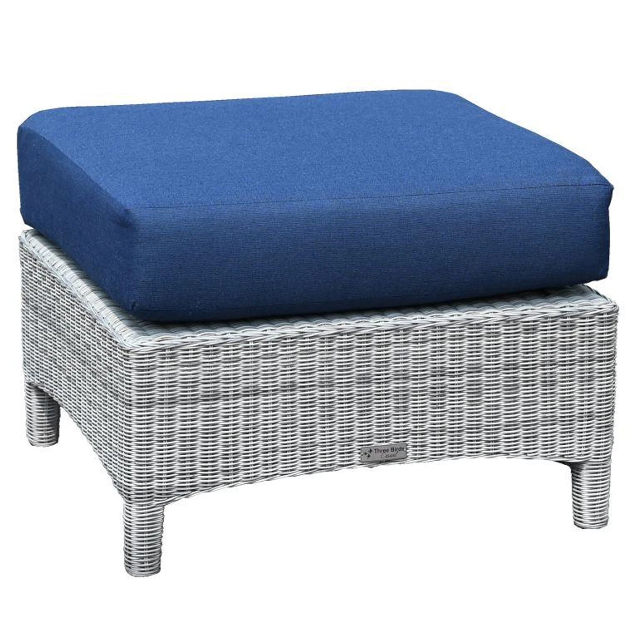 Three Birds Bella Wicker Ottoman 1 Three Birds Bella Wicker Ottoman