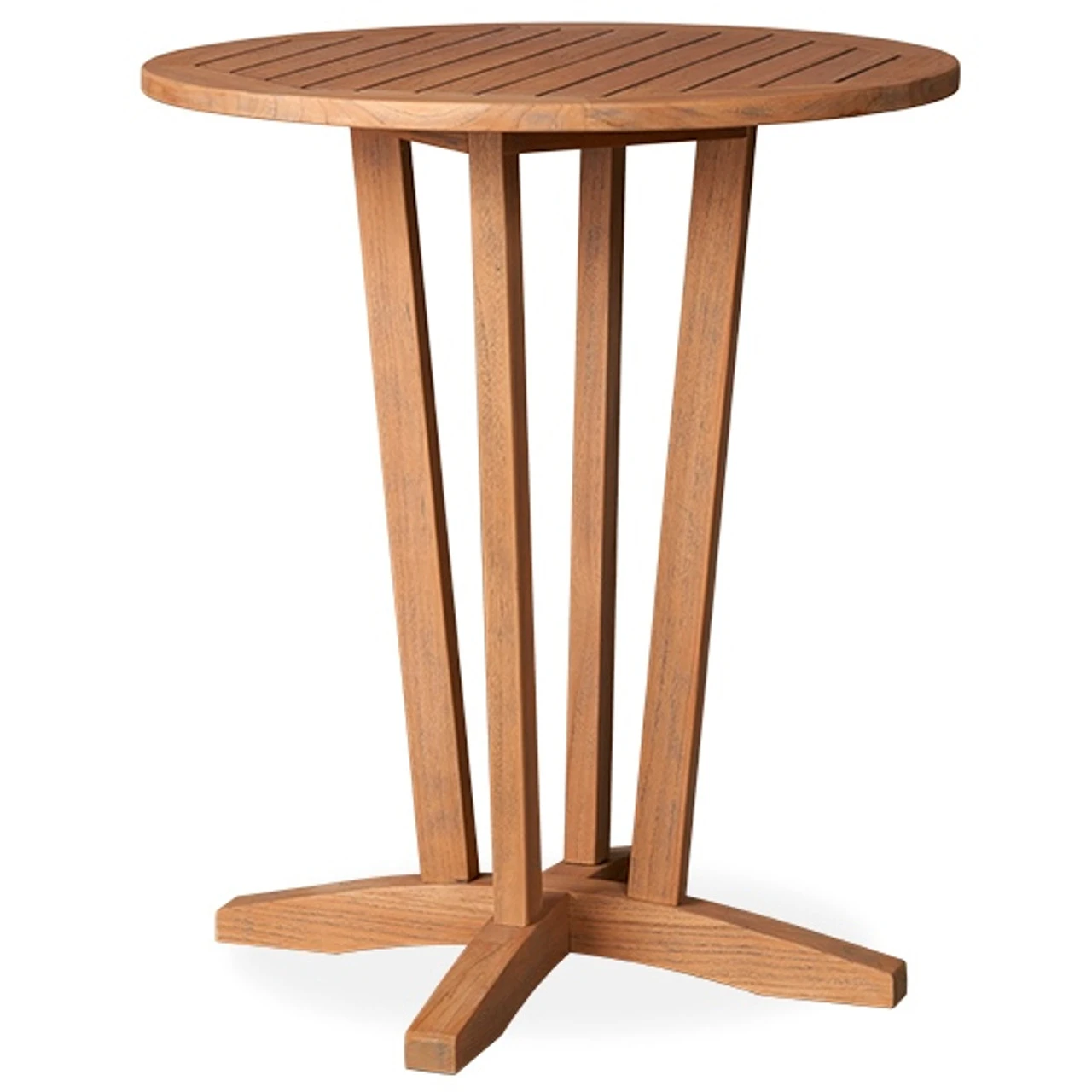 Lloyd Flanders Teak 30" Round Bar Table 2 Lloyd Flanders Teak 30" Round Bar Table - Image 2