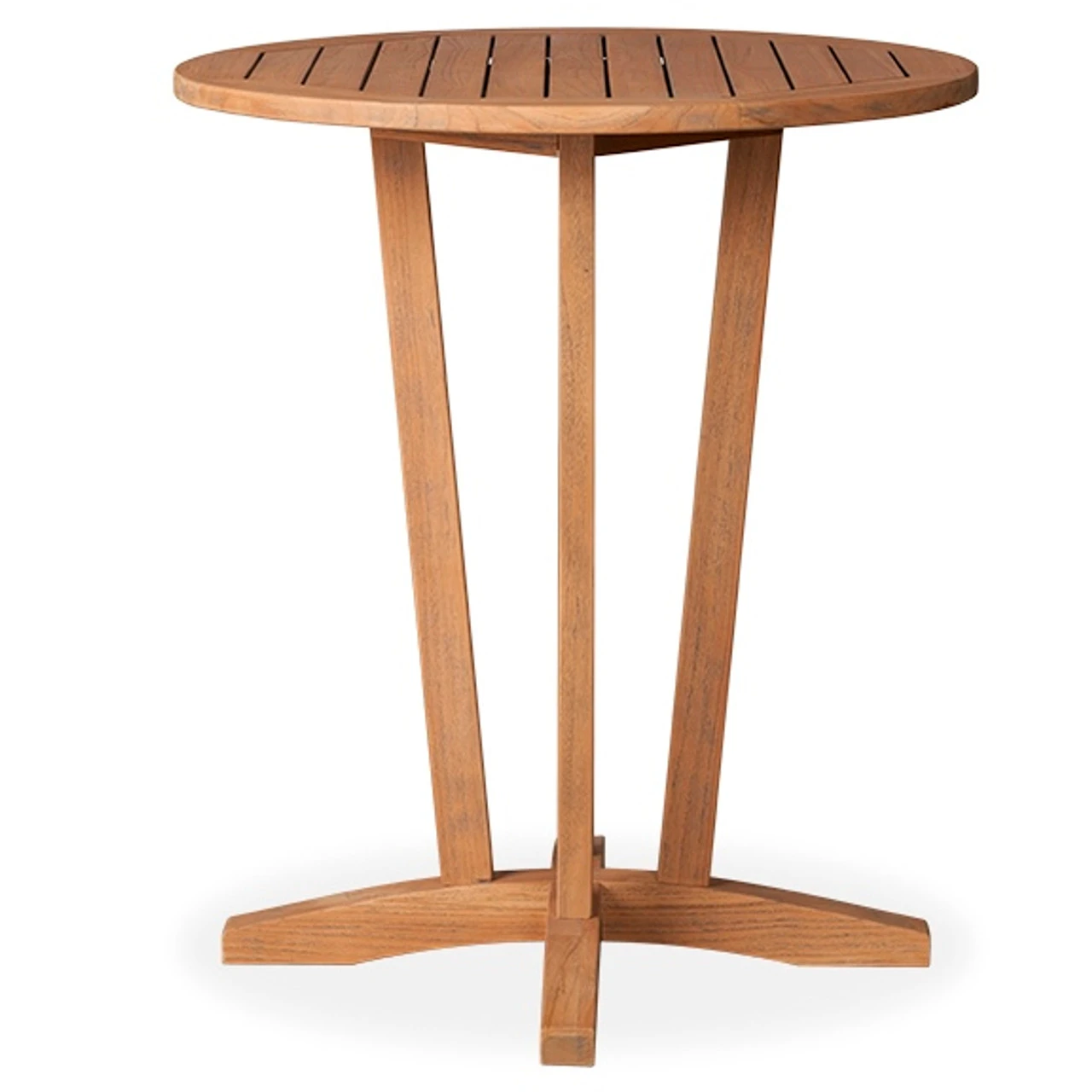 Lloyd Flanders Teak 30" Round Bar Table 1 Lloyd Flanders Teak 30" Round Bar Table