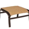 Woodard Aluminum Belden Padded Sling Ottoman