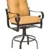Woodard Aluminum Belden Cushion Swivel Bar Stool