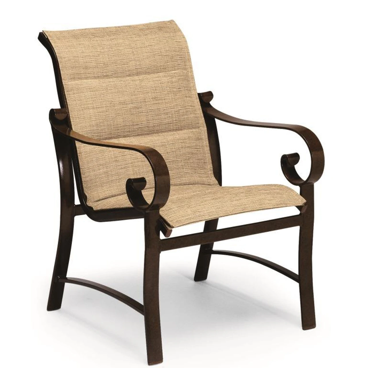 Woodard Aluminum Belden Padded Sling Dining Arm Chair 1 Woodard Aluminum Belden Padded Sling Dining Arm Chair