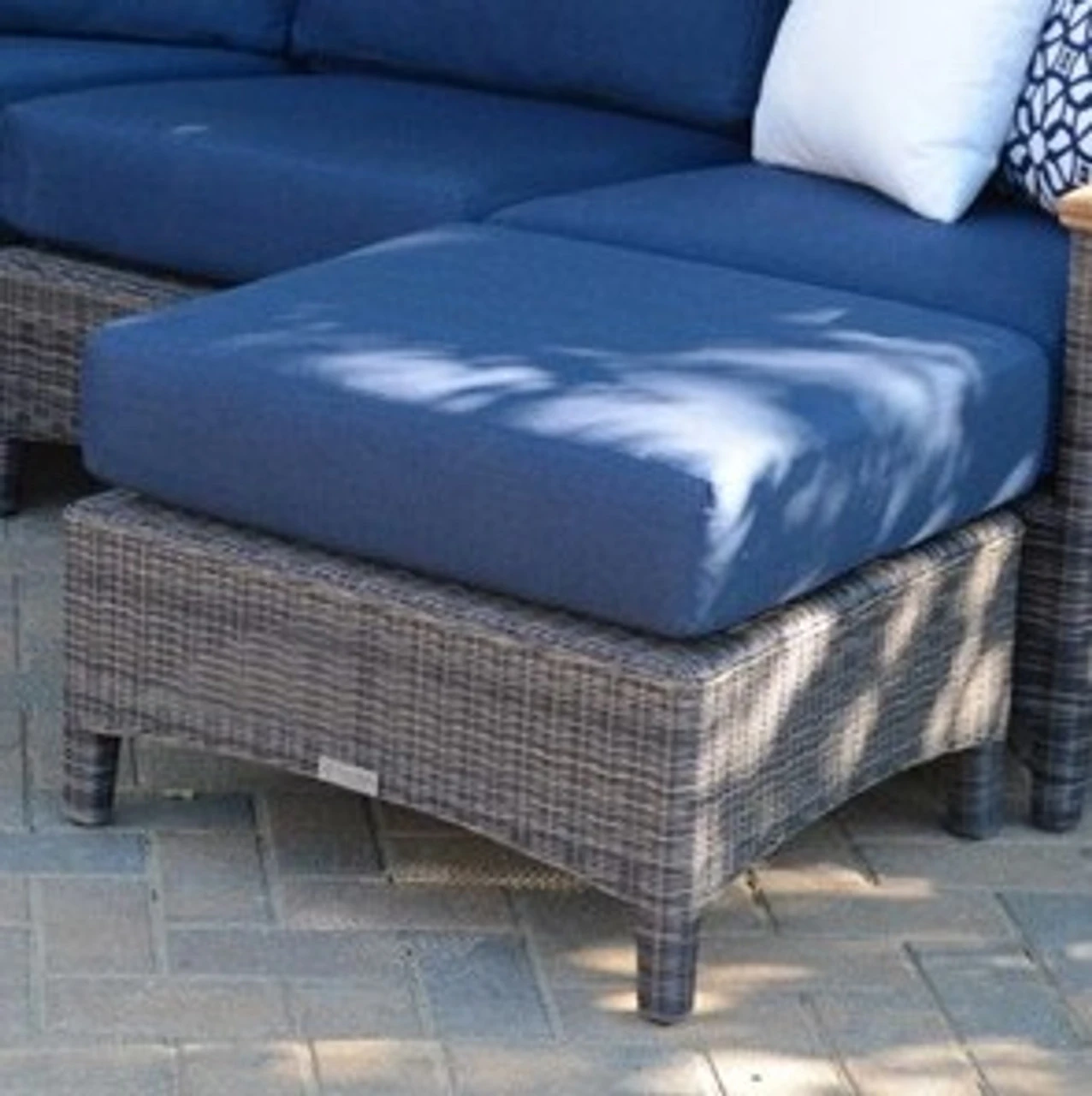 Three Birds Bella Wicker Ottoman 2 Three Birds Bella Wicker Ottoman - Image 2