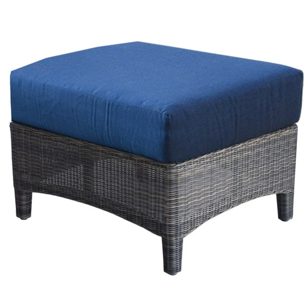 Three Birds Bella Wicker Ottoman 3 Three Birds Bella Wicker Ottoman - Image 3