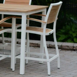 Three Birds SoHo Teak Counter Height Arm Chair - Set Of 2 -Patio Furniture Store BjFBzOHA edited 15135.1696349295