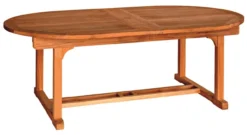 Three Birds Chelsea Teak 80" - 115" Oval Extension Table -Patio Furniture Store COV115 Edited 67384.1672518176