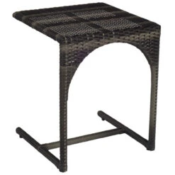 Woodard Cape Woven Wicker 18" C Shape End Table