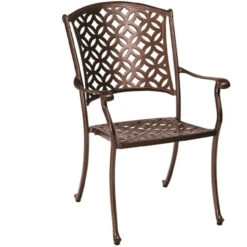 Woodard Aluminum Casa Stacking Dining Arm Chair (Set Of 2)